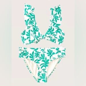 gb Girls white and teal/aqua bikini set